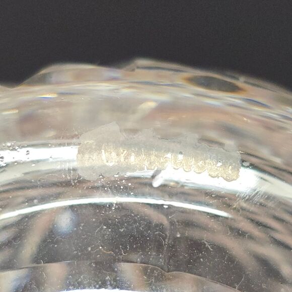 Waterford Hollow Crystal Cut Glass Domed Paperweight - Picture 7 of 8